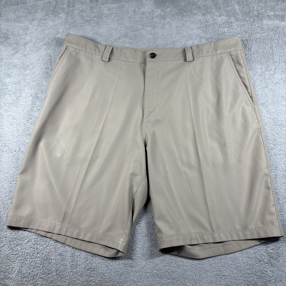 Adidas‎ Climalite Men's Golf Shorts Khaki Lightweight Performance Casual Size 40